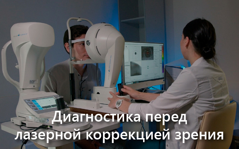 Диагностика перед лазерной коррекцией зрения